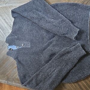 Men's Weatherproof - Original Vintage Heavy Waffle Knit Sweater, Grey Size M.